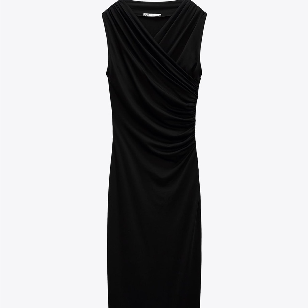 Draped midi dress for sale